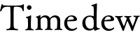 Timedew公式オンラインショップ